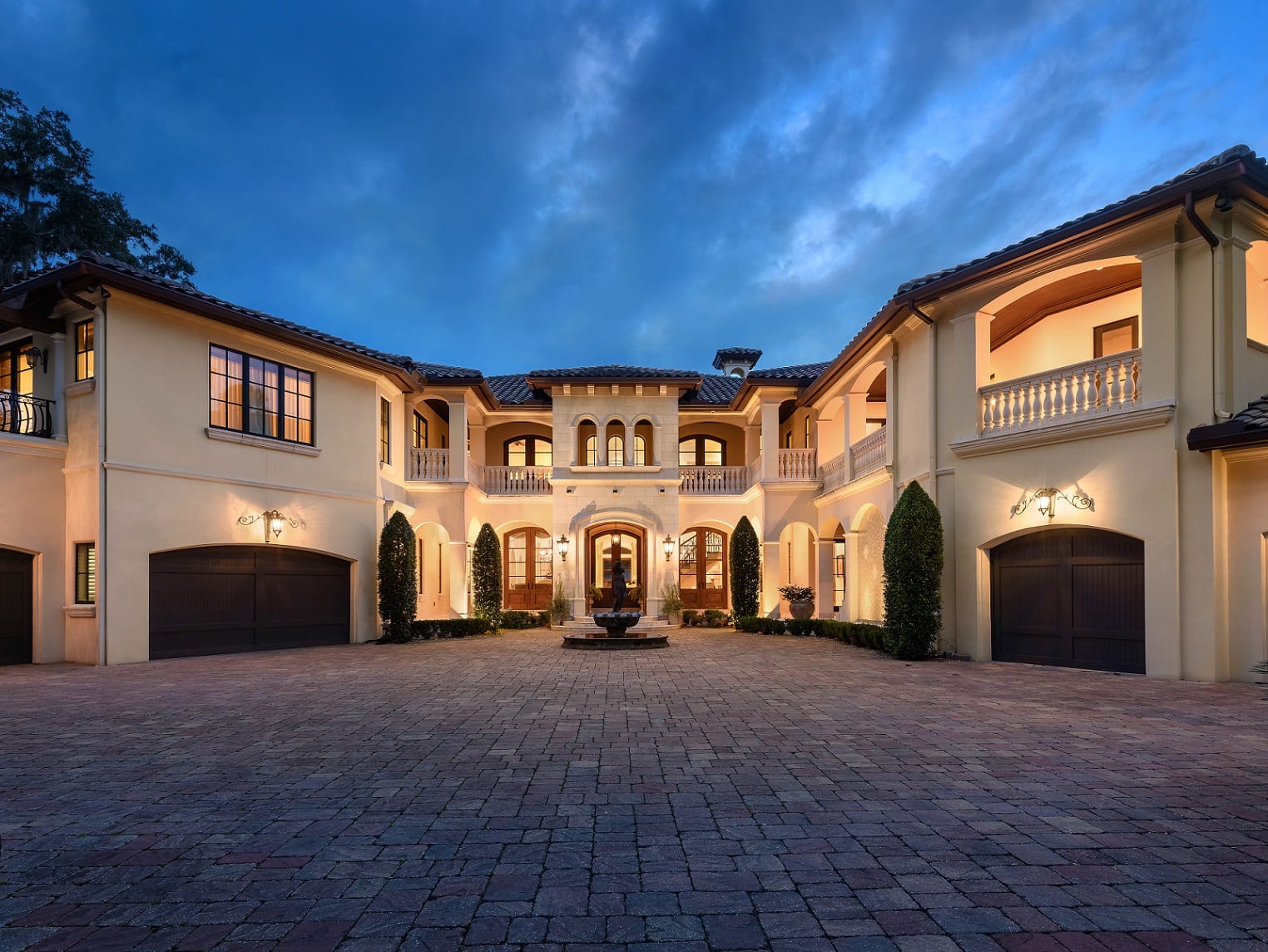 Exterior area of a luxury residential property