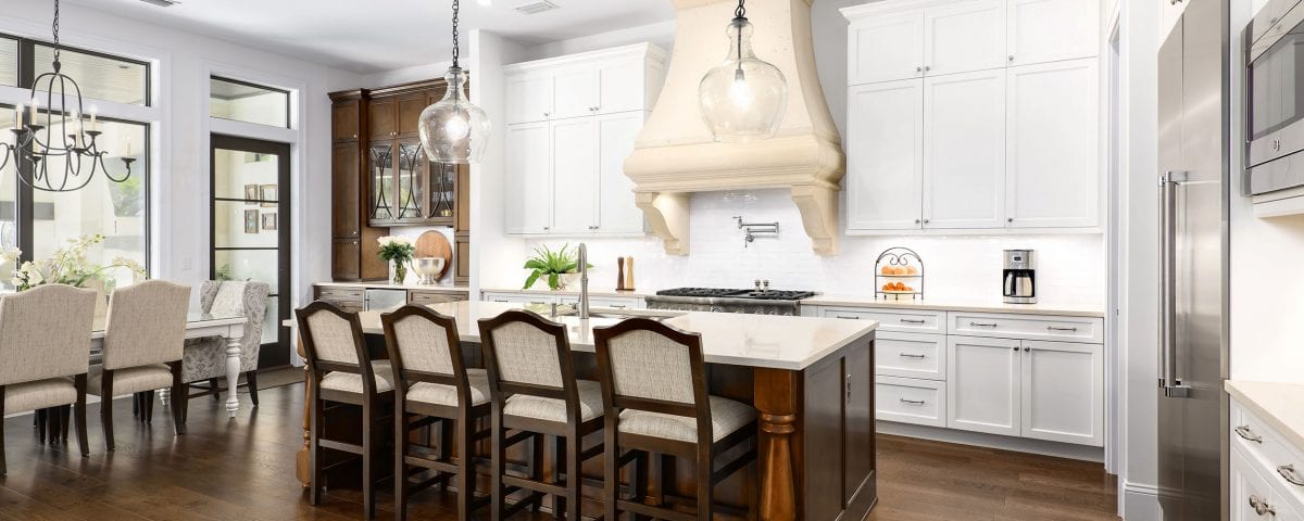 Kitchen and dining area of a home