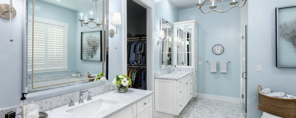 Luxury bathroom with perfect lighting