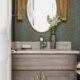 Matisoo powder room with beautiful mirror